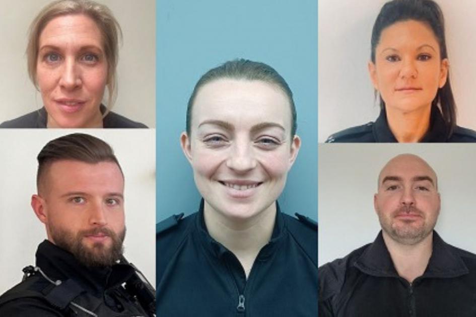 Five police officers nominated for National Police Bravery Awards