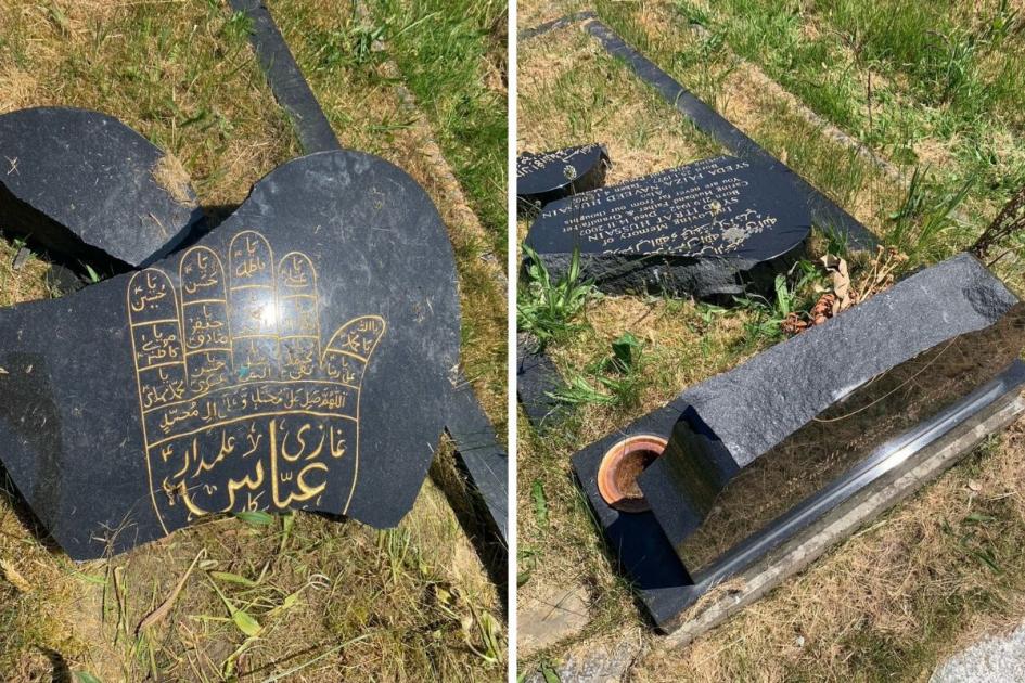Family distraught as Muslim grave smashed and vandalised in Blackburn