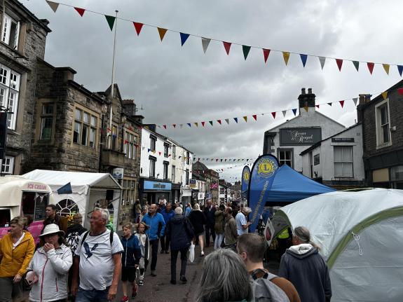 Lancashire Telegraph: Crowds lined the streets of Clitheroe Lancashire Telegraph: Crowds lined the streets of Clitheroe