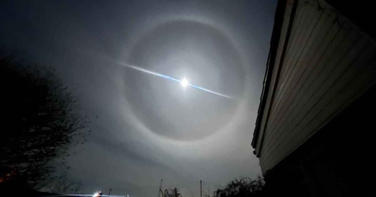 Moon halo seen in the skies tonight in natural phenomena - Vimarsana News