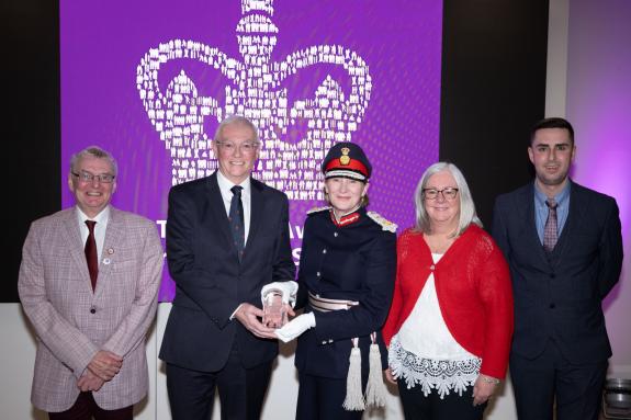 Lancashire Telegraph: L-R: Ken Jefferson and Peter Leatham from the OASST Lord Lieutenant of Lancashire Mrs Amanda Parker JP and OASST members Debra Phillips and Joshua Adcroft Lancashire Telegraph: L-R: Ken Jefferson and Peter Leatham from the OASST Lord Lieutenant of Lancashire Mrs Amanda Parker JP and OASST members Debra Phillips and Joshua Adcroft