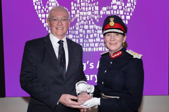 Lancashire Telegraph: OASST Chairman Peter Leatham with His Majesty's Lord Lieutenant of Lancashire Mrs Amanda Parker JP Lancashire Telegraph: OASST Chairman Peter Leatham with His Majesty's Lord Lieutenant of Lancashire Mrs Amanda Parker JP