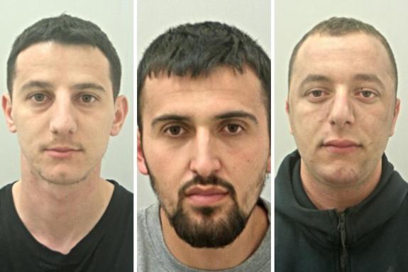 Lancashire Telegraph: L-R: Adrian Paluca, Sabian Hasaj, Nikoll Kaza Lancashire Telegraph: L-R: Adrian Paluca, Sabian Hasaj, Nikoll Kaza