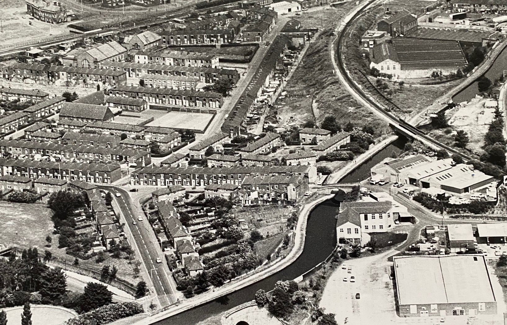 Blackburn Kwik Save being built as seen from the air - Vimarsana News