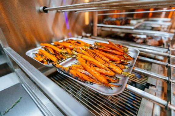 Lancashire Telegraph: BBQ organic carrots are part of the new Sunday roast menu. Lancashire Telegraph: BBQ organic carrots are part of the new Sunday roast menu.