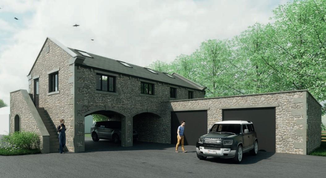 Clayton-le-Dale: Plans for double garage with annexe refused 