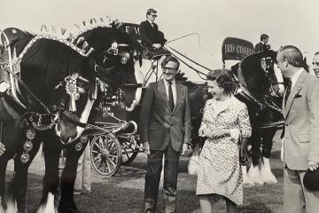 Thwaites' shire horses were special guests of the Queen