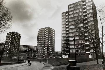 Blackburn's Queens Park flats were part of the skyline