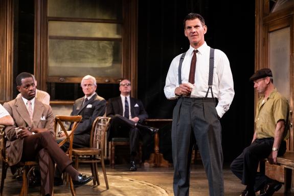 Lancashire Telegraph: Tristan Gemmill in 12 Angry Men (Picture: Jack Merriman) Lancashire Telegraph: Tristan Gemmill in 12 Angry Men (Picture: Jack Merriman)