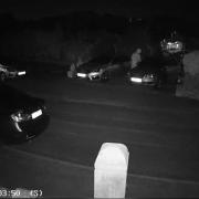 CCTV footage of car thieves in the Ribble Valley