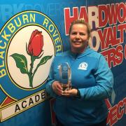 Gemma Donnelly with her manager of the month prize