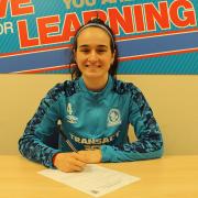 Natasha Fenton is one of three players to sign 18-month deals with the club