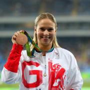 Sophie Hitchon, with the bronze medal she won at the Rio Olympics, has announced her retirement