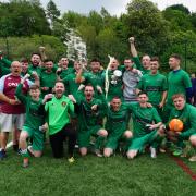 Longshaw celebrate their title win on the final day of the season aginats Euro Garages FC (Pictures LT)