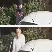 Police want to speak with these men after a white Ford Fiesta was stolen in Turton