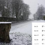 Snow in Blackburn (Photo: Weather Channel)