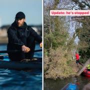 Burnley's Jordan North has started his 100 mile rowing challenge(Photo: BBC/Instagram, @bbcradio1)