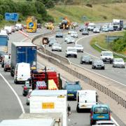 M65 closed after crash near Guide