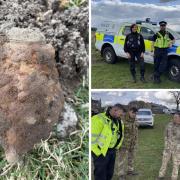 Members of Hyndburn and Ribble Valley Metal Detecting club were conducting a dig near Wigglesworth