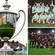 The 50th Lancashire FA Sunday Trophy Final takes place later this month. Pictured are winners Mill Hill from 2005 and Crown Paints from 2019. A call has gone out to find a picture of Nelson Nomads the very first winners from 1972.