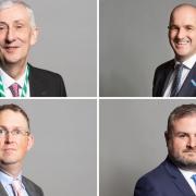 The four Lancashire MPs banned from entering Russia. Pics: UK Parliament