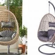 Aldi's popular hanging egg chairs will be brought back in stock online for today (Sunday, May 15). Credit: Aldi