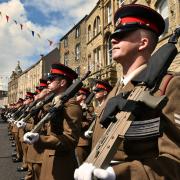 Crowds turn out as Duke of Lancaster’s Regiment march through town centre