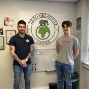 Zero Negativity Clothing owner Dan Gaunt (left) and his younger brother and Graphics & Production Executive Rob Gaunt (right).