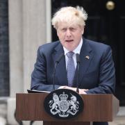 Boris Johnson announced his resignation at lunchtime. Pic: PA