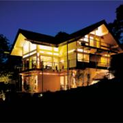VIEW: One of the Huf Haus designs at night