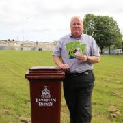 Blackburn with Darwen Council environment boss Cllr Jim Smith launches the food waste campaign