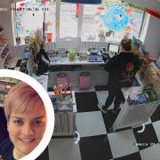 Lolipops, in Penwortham, CCTV. Inset is Lauren and Amy Elleray-Wilson.