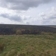 The damage caused by the blaze in Helmshore in April 2022