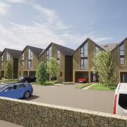 A design of what the new homes in Trawden will look like