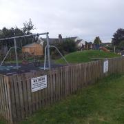 The play area at the Bayley Field in Hurst Green