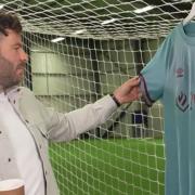 Jordan North reviewing Burnley Football Club's new Umbro away kit