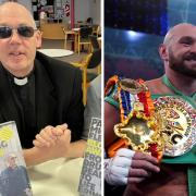 Pastor Mick Fleming (left) and Tyson Fury (right)
