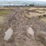 RUTS: Some of the damage to footpaths