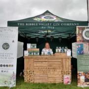 Justine Moyes, from the Ribble Valley Gin Company with their stall at the Hodder Valley show