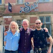 Leader of Blackburn with Darwen Council, Cllr Phil Riley with Shh! Bar owners, Michael Mohan and Martin Booth-Morton.