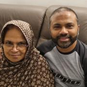 Altabun Nessa (left) and her son Dr Abdul Mannan