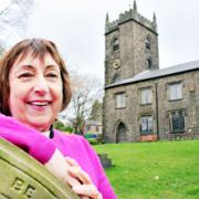 WALKING MISSION Rev Sue Davies at St Nicholas, Newchurch