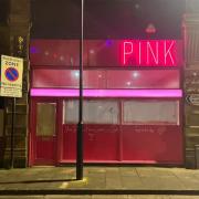 Pink on Hammerton Street in Burnley