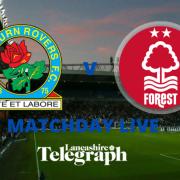 Rovers are in Carabao Cup action against Nottingham Forest at Ewood Park