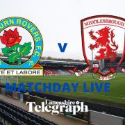 Rovers host Middlesbrough at Ewood Park in the Sky Bet Championship
