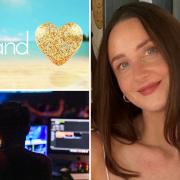 Love Island logo/photo: PA (top left), stock image of TV producer/photo: Canva (bottom left), and Charlotte Vickers (right)