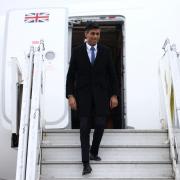 Prime Minister Rishi Sunak has come under fire for flying to Blackpool