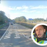 Delivery driver Ben Jones helped a woman who had crashed on the slip road