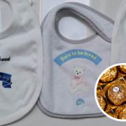 The bibs are among many items which help to raise money for Ukraine