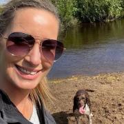 Nicola Bulley with her dog